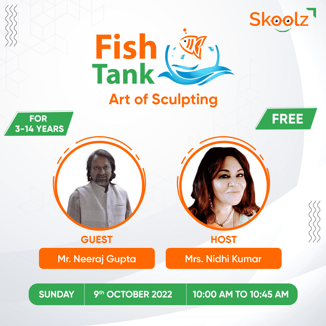 fish tank art of sculpting with Mr. Neeraj Gupta