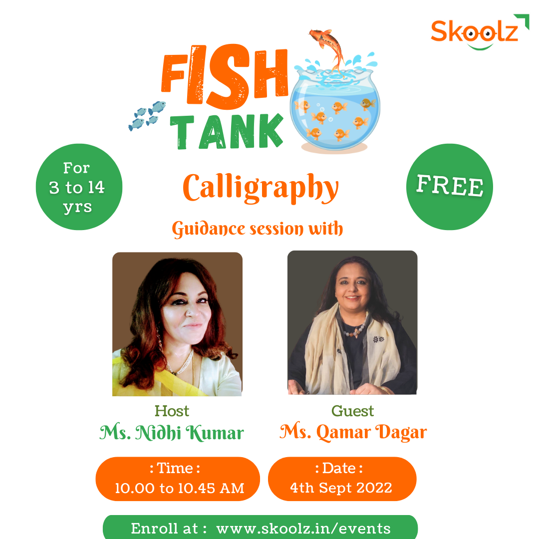fish tank calligraphy event with qamar dagar