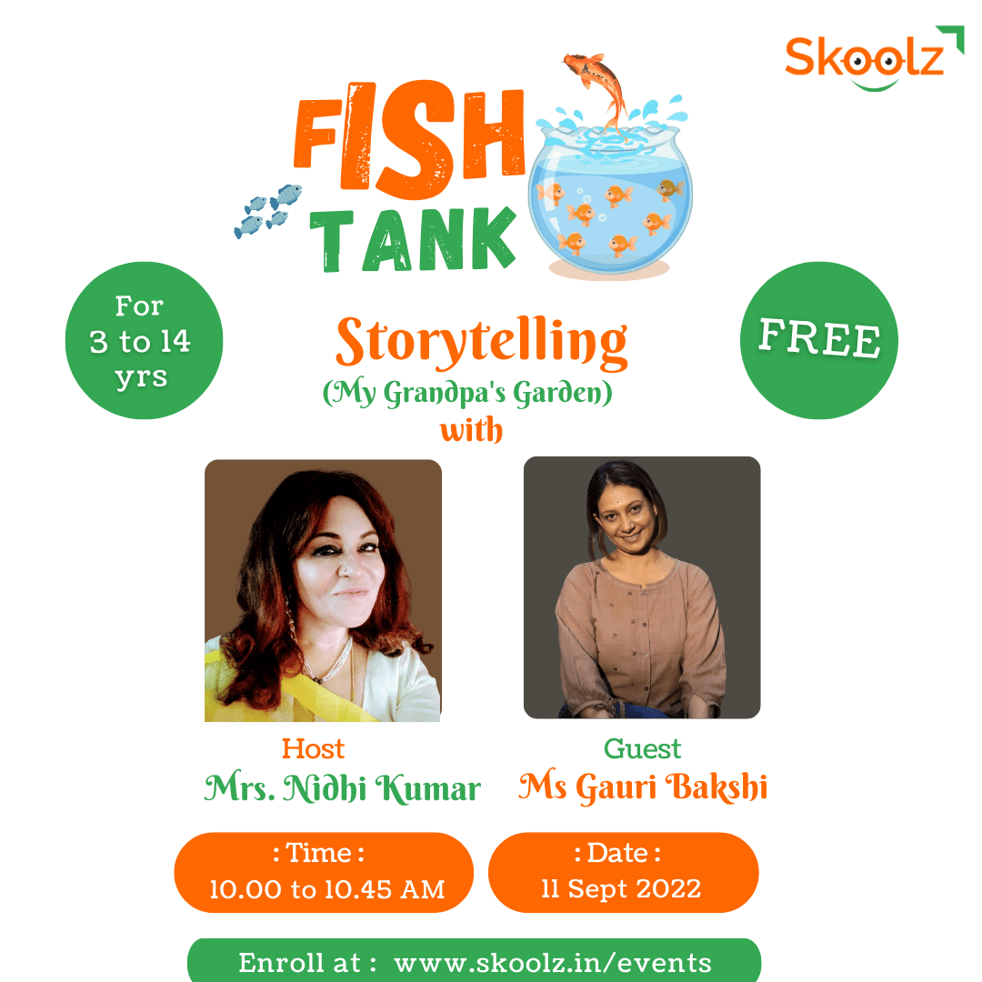 fish tank storytelling event with gauri bakshi