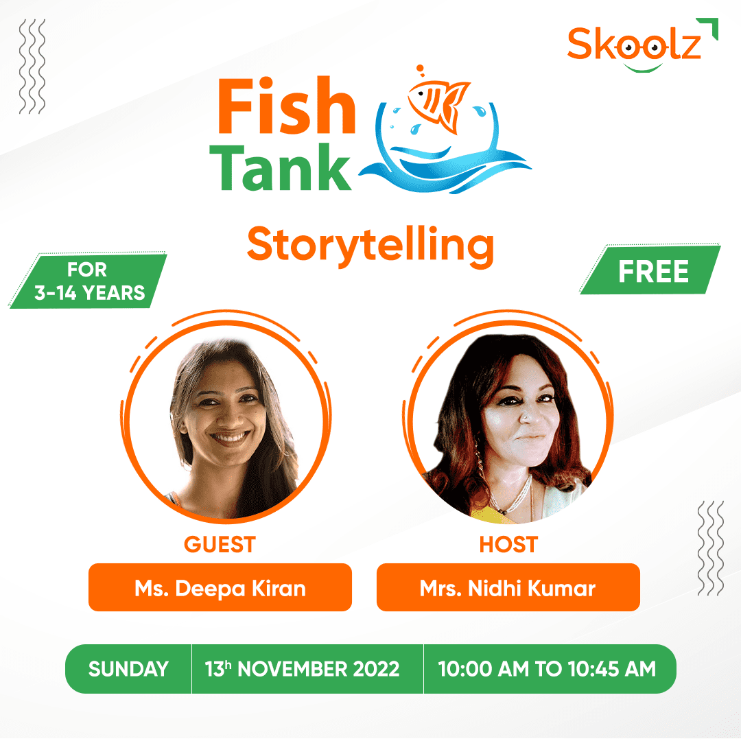 fish tank storytelling with Deepa Kiran
